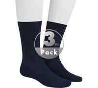 Hudson Herren Socken Relax Cotton druckfreier Bund Marine-mel. 0387 47-48