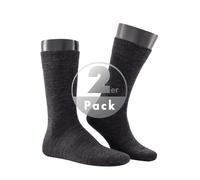 Hudson Socken Herren Schur-Wolle grau, 43-46