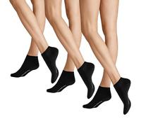 Hudson Unisex Sneakersocken, 3er Pack - Easy, Komfortbund, kurze Socken, einfarbig Schwarz 43-46