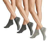 Hudson Sneakersocken Simply Unisex 3er-Pack kurz Grau Größe 43-46
