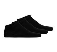 Hudson Unisex Sneakersocken, 3er Pack - Easy, Komfortbund, kurze Socken, einfarbig 35-38 Schwarz