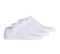 Hudson Unisex Sneakersocken, 3er Pack - Easy, Komfortbund, kurze Socken, einfarbig Weiß 35-38