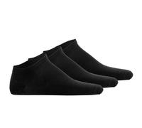 Hudson Unisex Sneakersocken, 3er Pack - Simply, kurze Socken, einfarbig 43-46 Schwarz