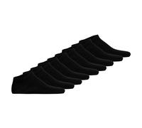 Hudson Unisex Sneakersocken, 9er Pack - Easy, Komfortbund, kurze Socken, einfarbig 43-46 Schwarz