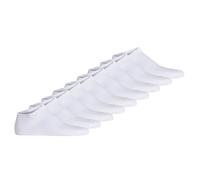Hudson Unisex Sneakersocken, 9er Pack - Easy, Komfortbund, kurze Socken, einfarbig Weiß 43-46