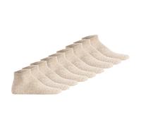 Hudson Unisex Sneakersocken, 9er Pack - Simply, kurze Socken, einfarbig Beige meliert 39-42