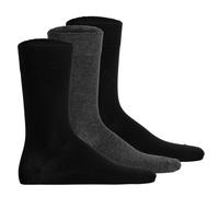 Hudson Unisex Socken, 3er Pack - Easy, Komfortbund, Basic Socken, einfarbig 43-46 Mehrfarbig
