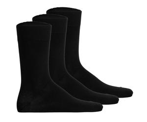 Hudson Unisex Socken, 3er Pack - Easy, Komfortbund, Basic Socken, einfarbig Schwarz / 43-46 43-46 Schwarz
