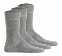 Hudson Unisex Socken, 3er Pack - Simply, Basic Socken, einfarbig 39-42 Grau