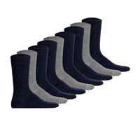 Hudson Unisex Socken, 9er Pack - Easy, Komfortbund, Basic Socken, einfarbig Dunkelblau/Grau 39-42