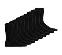 Hudson Unisex Socken, 9er Pack - Easy, Komfortbund, Basic Socken, einfarbig Schwarz 43-46
