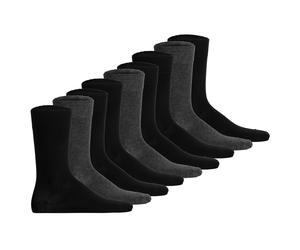 Hudson Unisex Socken, 9er Pack - Easy, Komfortbund, Basic Socken, einfarbig Schwarz/Grau / 39-42 39-42 Mehrfarbig