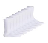 Hudson Unisex Socken, 9er Pack - Easy, Komfortbund, Basic Socken, einfarbig Weiß 39-42
