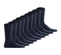 Hudson Unisex Socken, 9er Pack - Simply, Basic Socken, einfarbig Dunkelblau / 35-38 35-38 Blau