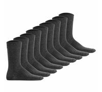 Hudson Unisex Socken, 9er Pack - Simply, Basic Socken, einfarbig Grau meliert / 39-42 39-42 Grau