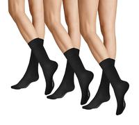 Hudson Shoes Socken Easy – Unisex 3er-Pack, Komfortbund, Schwarz 39-42