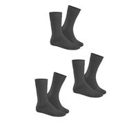 Hudson Shoes Socken Simply Unisex Basic 3er-Pack Grau meliert 39-42