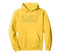 Hudson Valley Trees New York Im Freien Naturliebhaber NY Design Pullover Hoodie, Unisex für Erwachsene, Gelb, XXL