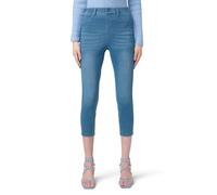 HUE Damen Capri-Leggings, ultraweich, hohe Taille, Denim, Mittlerer Waschung, Groß