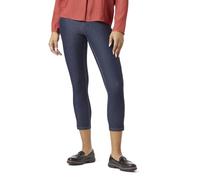 HUE Damen Essential Denim Capri mit Knöchelschlitzen Strumpfwaren, Deep Indigo Wash, X-Klein