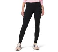 HUE Damen-Leggings aus ultraweicher Baumwolle mit breitem Bund, lang und als Capri-Hose, Schwarz, X-Klein
