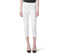 HUE Damen-Leggings mit breitem Bund, Capri, Verdunkelung, Baumwolle, Sortiert, Weiss/opulenter Garten, 3X