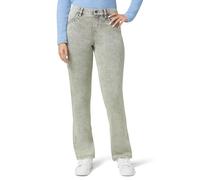HUE Damen Ultra Soft High Waist Denim Baby Bootcut Leggings, Iceberg Green Acid Wash, X-Groß