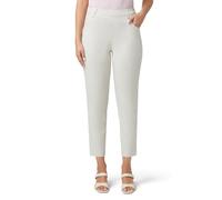 HUE Damen Pull on Pants Cigarette Skimmer and Pedal Pusher Length Leggings, Taupe Stripe - Zigarettenabschäumer, S