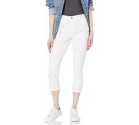 HUE Damen Mittlere Bundhöhe Capri aus Denim Strumpfwaren, Weiß, X-Klein