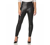 HUE Damen Sl ffect High Waist Leggings, Schwarz - Kroko-Optik, Mittel
