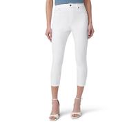 HUE Damen Ultra Soft High Waist Denim Capri Leggings, weiß, S