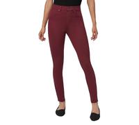 HUE Damen Ultra Soft High Waist Denim Leggings, Zinfandel, Groß