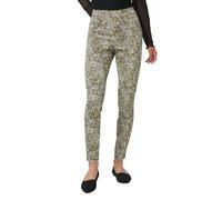 HUE Damen Ultraweiche Denim Hoher Taille Leggings, Rainy Day-Ditsy Animal, Groß