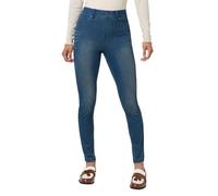 HUE Damen Ultraweiche Denim-Leggings mit hoher Taille Strumpfwaren, Steely Blue Wash, X-Groß