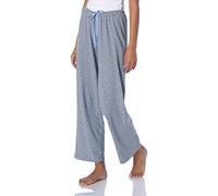 HUE Langer Schlafanzughose für Damen, Basic, Bedruckt, gestrickt, leistungsstark, mit temperaturregulierender Technologie, S
