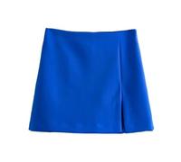 Hübscher Rock Damen Einfarbiges Damen Mini Skort In Blau Stilvolles Und Vielseitiges Design Mit Hoher Taille Für Sommerkleidung S Blau