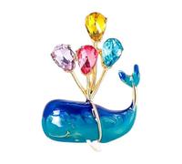 Hübscher Wal Ballon Anstecknadel, robuste Metall Strassverzierung, vielseitiges Accessoire für Jugendliche und Erwachsene, Unisex Wal Schmuck
