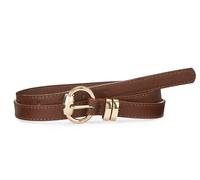 Hüftgürtel LASCANA "Hosengürtel, Anzuggürtel, Jeansgürtel, Taillengürtel, Gürtel", Damen, Gr. 100, braun, Lederimitat, unifarben, Basic, Gürtel Hüftgürtel, für Kleid & Overall, im klassischen Design m