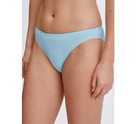 Slip CALIDA "Essential Cotton", Damen, Gr. S (40/42), blau (cascade blau), Single Jersey, Obermaterial: 93% Baumwolle, 7% Elasthan, körpernah, Unterhosen, langanhaltender Komfort, atmungsaktiv, weich 