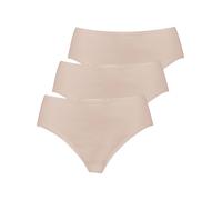 Hüftslip NINA VON C. "3er Pack Damen Hüftslip Daily", Damen, Gr. 38, beige (nude), Feinripp, Obermaterial: 100% Baumwolle CO., Unterhosen (36593616-38) nude