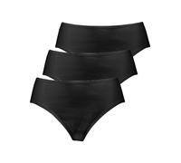 Hüftslip NINA VON C. "3er Pack Damen Hüftslip Daily", Damen, Gr. 38, schwarz, Feinripp, Obermaterial: 100% Baumwolle CO., Unterhosen (75910446-38) schwarz