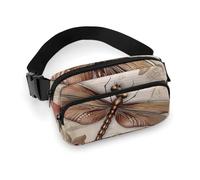 Hüfttasche für Damen, Crossbody, Libelle, Tier, Gürteltasche, Reißverschlusstaschen, verstellbarer Riemen, Hüfttasche für Reisen, Radfahren, Laufen, Wandern, Stil, 20 x 13 cm, Stil:, 20x13cm