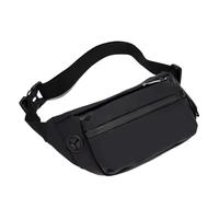 Hüfttasche Männer Gürtel Tasche Brust Pack Männlichen wasserdichte Taille Outdoor Sport Fanny männer Reisetaschen(Black)