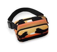 Hüfttasche mit Tier-Hühnern, bedruckt, Bauchtasche für Workout, Reisen, Freizeit, Laufen, Wandern, Radfahren, Tierhühner, 20 x 13 cm, Tierhühner, 7.9 X 5.1 in