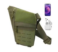 Hüfttasche - Versteckte Unterarm-Umhängetasche | Anti-Diebstahl Crosssbody Bag | Verstellbare Achseltasche | Wasserdichte Verschleißfeste Nylontasche Mehrzweckfächer Tasche für Reisen, Army Grün,