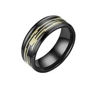 Hühneraugen Ringe MM Edelstahl Regenbogen Farbe Sandgestrahlte Ringe Ehering Ringe Für Frauen Ringe Für Männer Mattierte Ringe Geometrie Ringe Größe 6 bis 13 Ringelblumenöl Kaltgepresst (Yellow, 12)