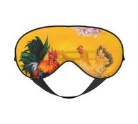 Hühnerfamilie Hahn, Henne Küken, Schlafmasken für Schlaf, doppelseitig, Schlafmasken für Damen und Herren, Verdunkelungs-Augenabdeckungen zum Schlafen, Reisen