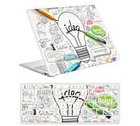 Hülle Case Kompatibel mit Neues MacBook Pro 16 Zoll 2021/2023 Freisetzung A2485 A2780 M1/M2 Chip mit Touch ID, Ultradünne Plastik Hartschale Schutzhülle & Tastaturschutz, Kreative Glühbirne