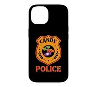 Hülle für iPhone 14 Candy Police Lustiges Halloween-Party-Kostüm Eltern Mama Papa