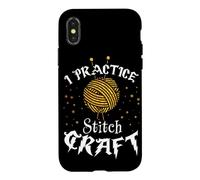 Hülle für iPhone X/XS I Practice Stitch Craft - Yarn Knitting - Knitter's Gift
